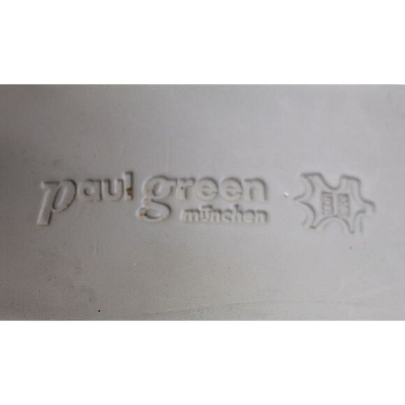 Paul Green BLACK GENUINE LEATHER OPEN TOE WEDGE SLINGBACK SANDALS SHOES Sz 7.5B - Picture 6 of 10